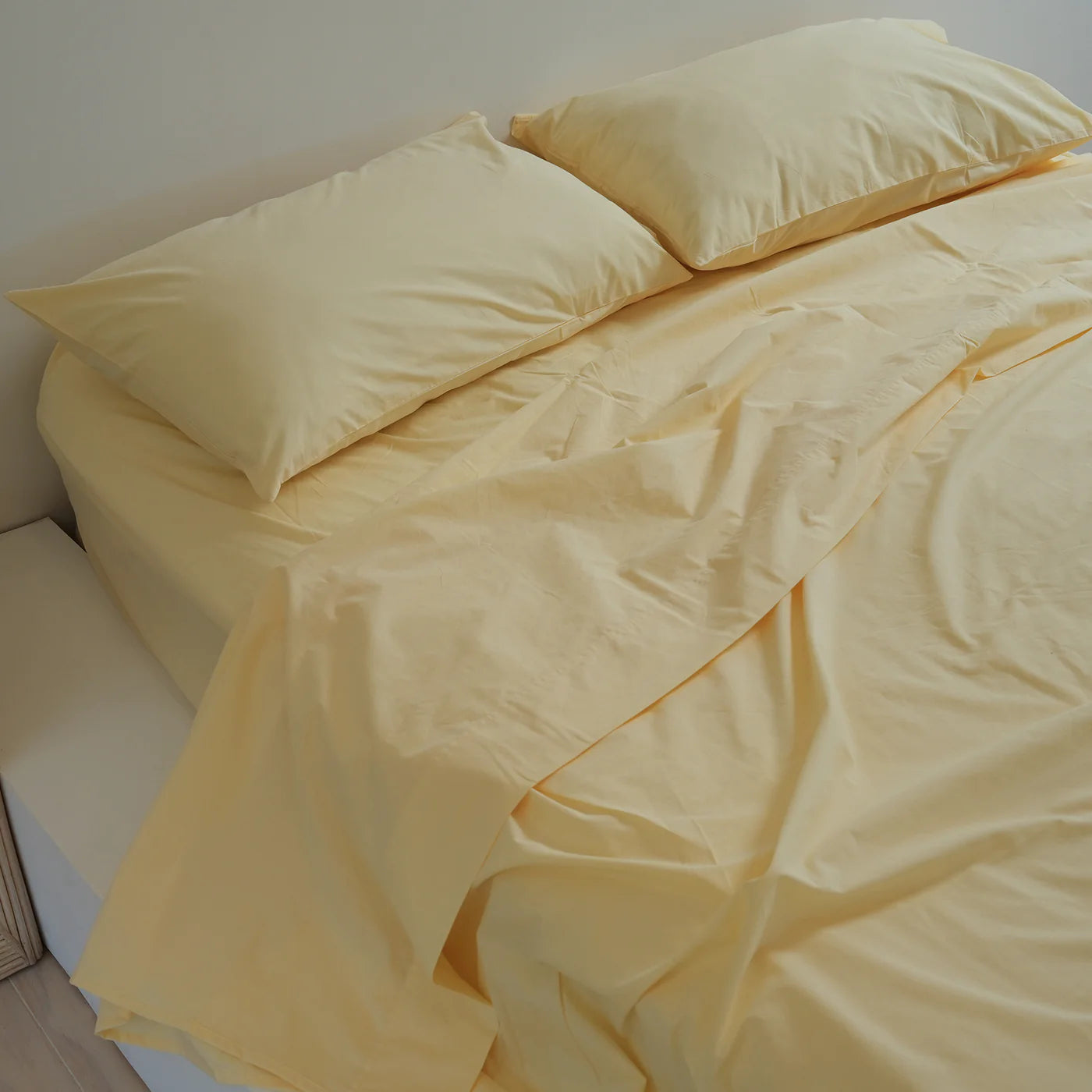 100% Stonewashed Cotton Sheet Set – Butter
