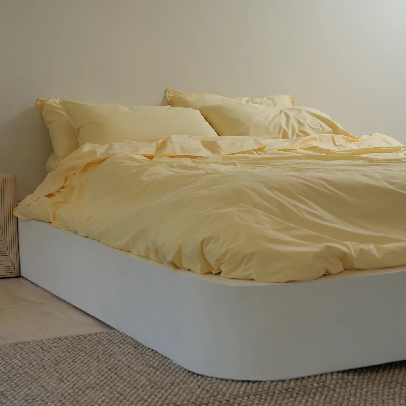 100% Stonewashed Cotton Sheet Set – Butter