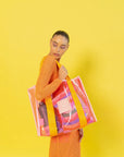 Orange & Pink Cheeky Tote Bag