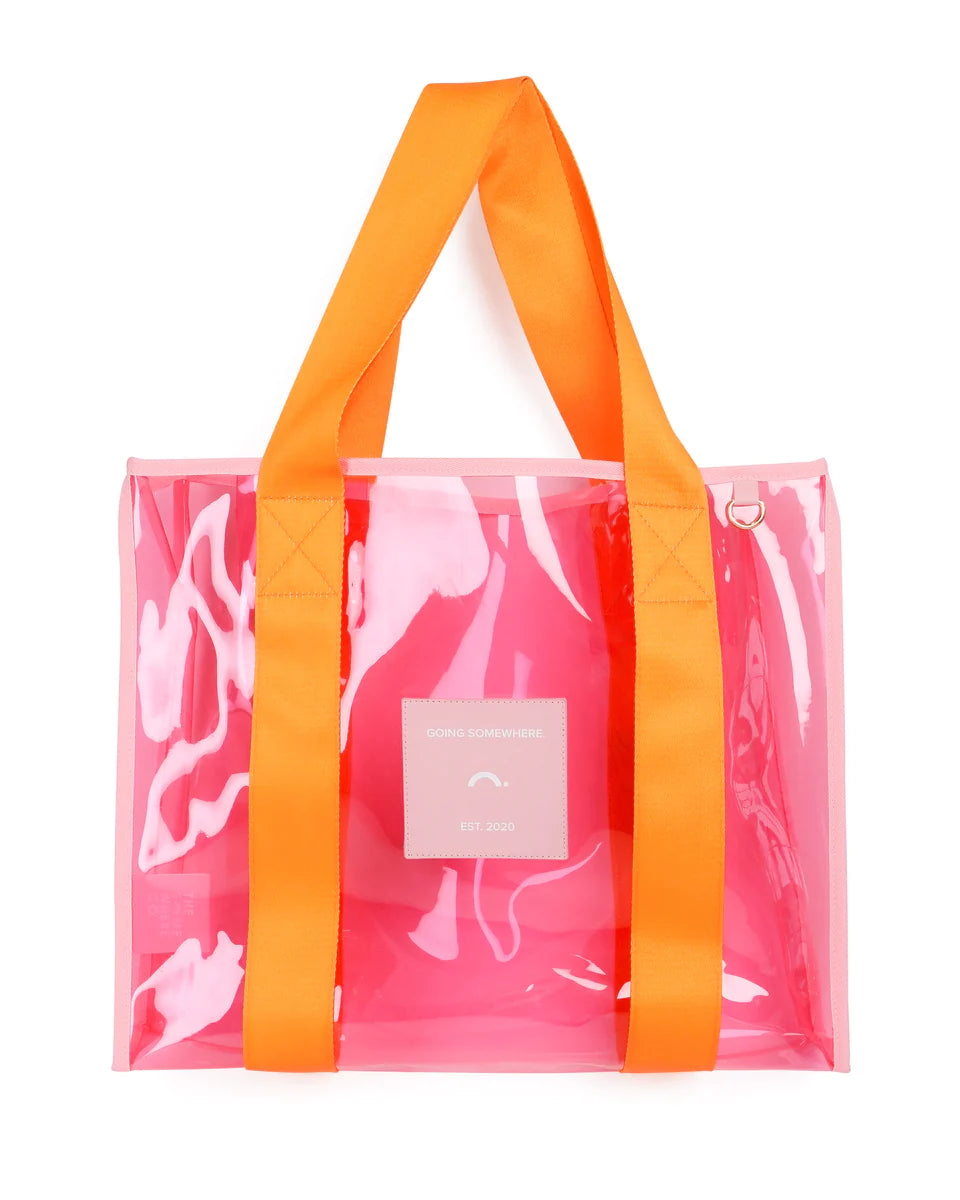 Orange &amp; Pink Cheeky Tote Bag