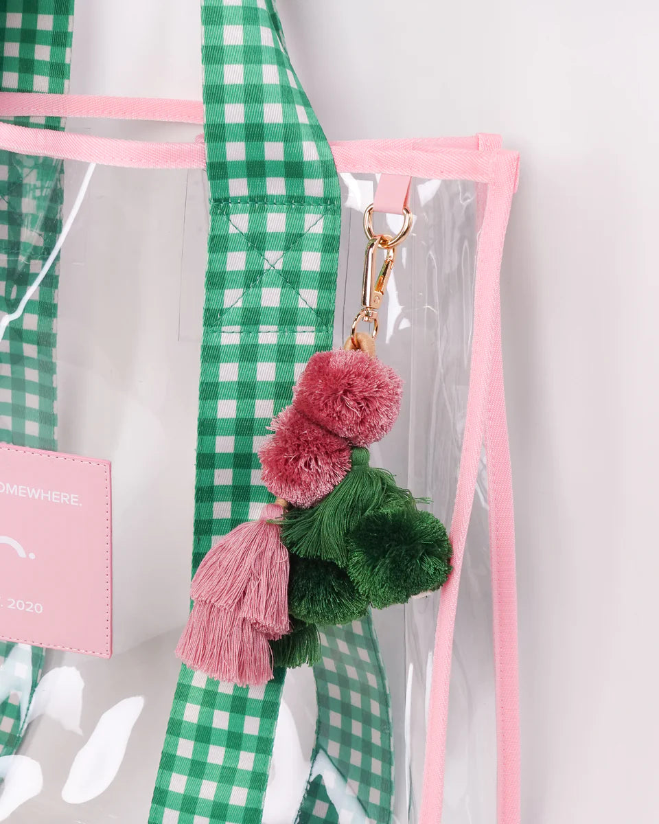 Pink &amp; Green Cheeky Tote Bag