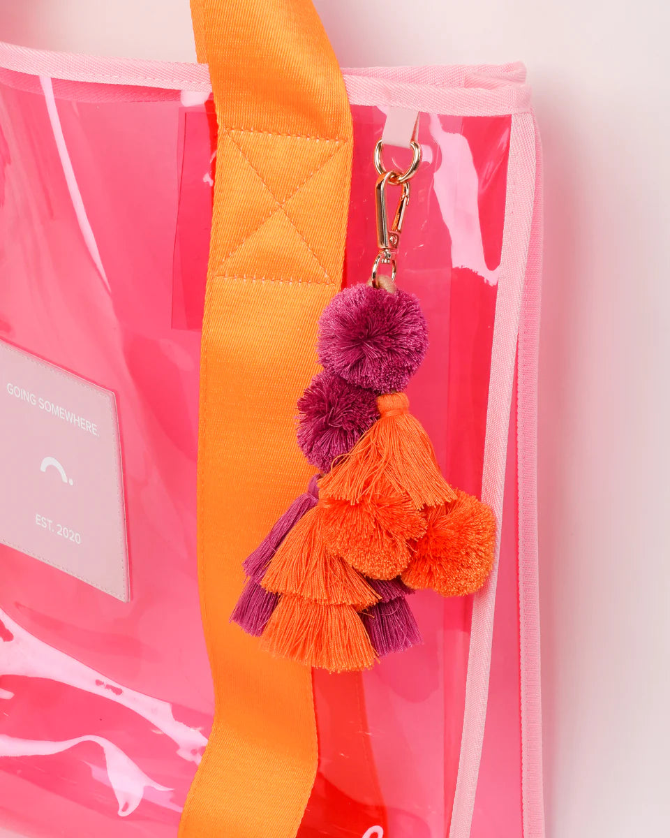 Orange &amp; Pink Cheeky Tote Bag