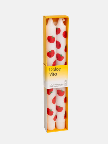 Dolce Vita Taper Candles - Tomato