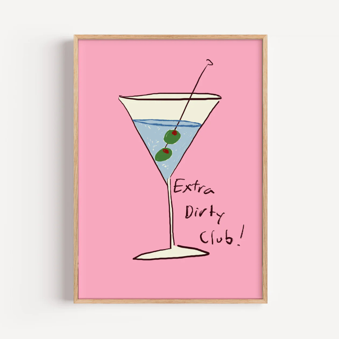Dirty Martini | Byalmaklub A3 Unframed