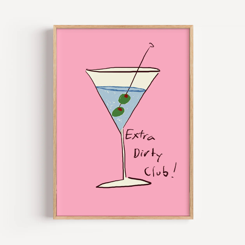 Dirty Martini | Byalmaklub A3 Unframed