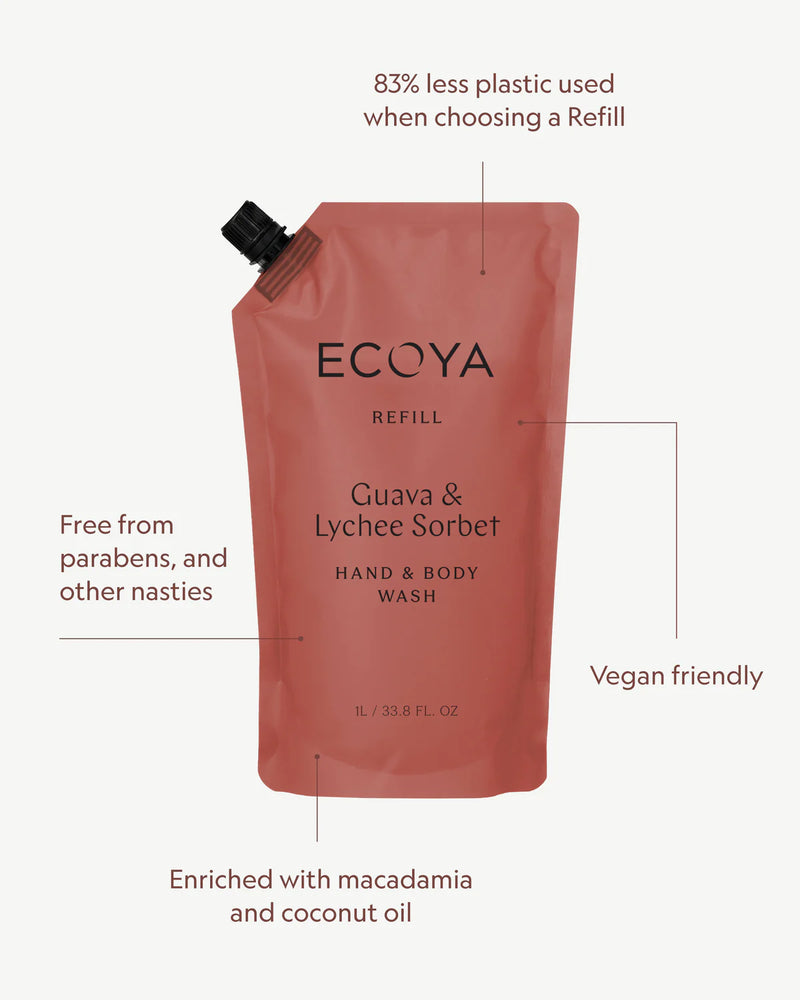 Hand & Body Wash Refill - Guava & Lychee Sorbet