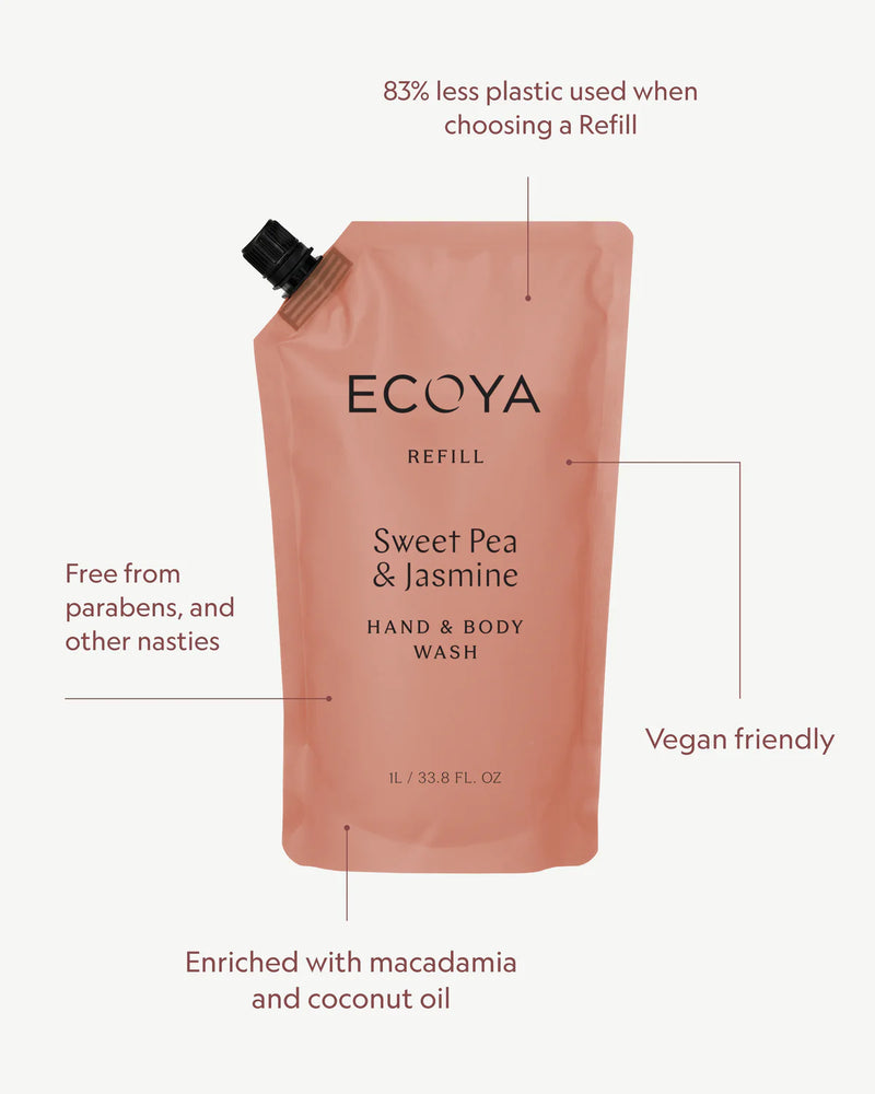 Hand & Body Wash Refill - Sweet Pea & Jasmine