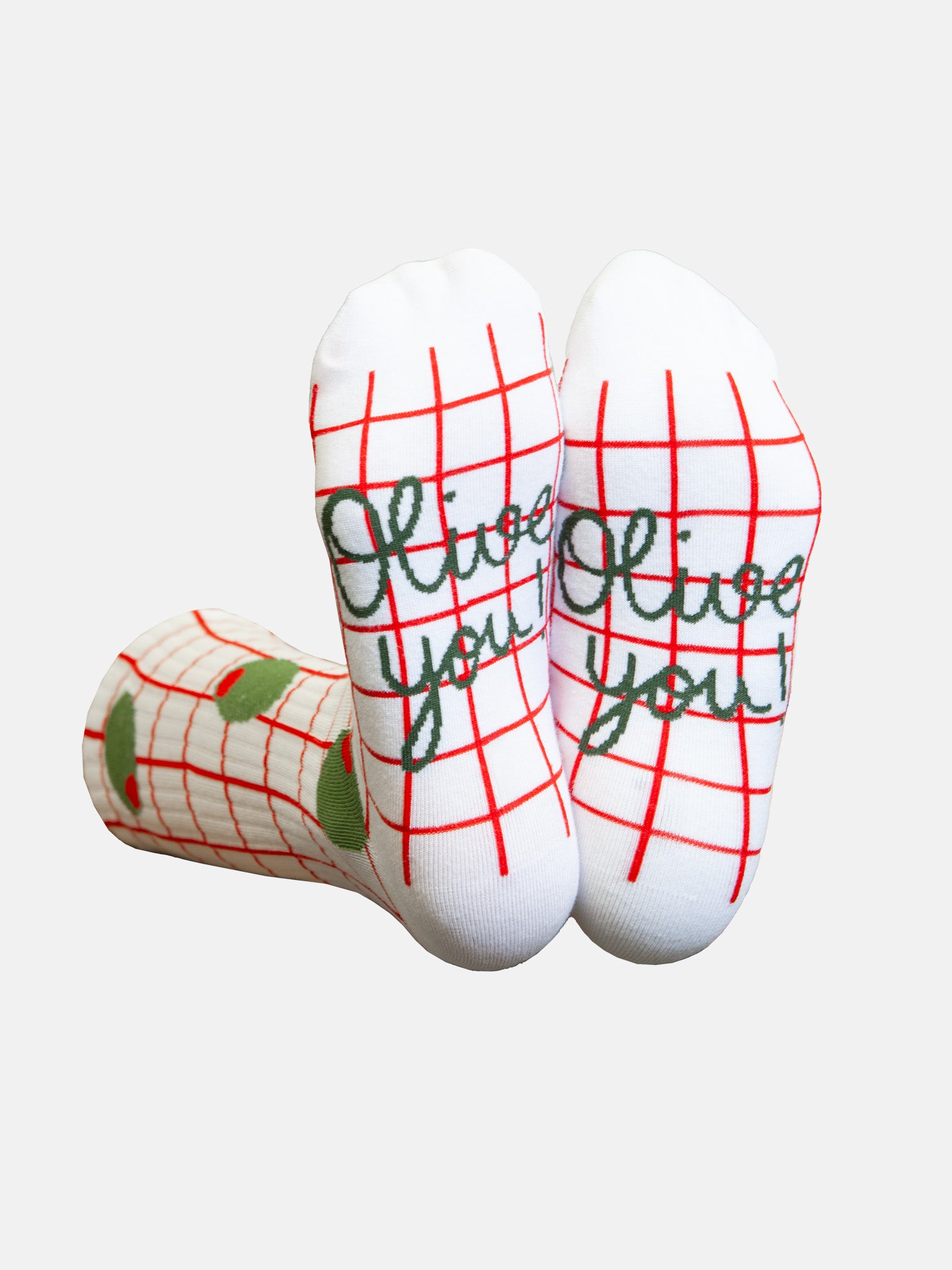 Flat Socks - Olive