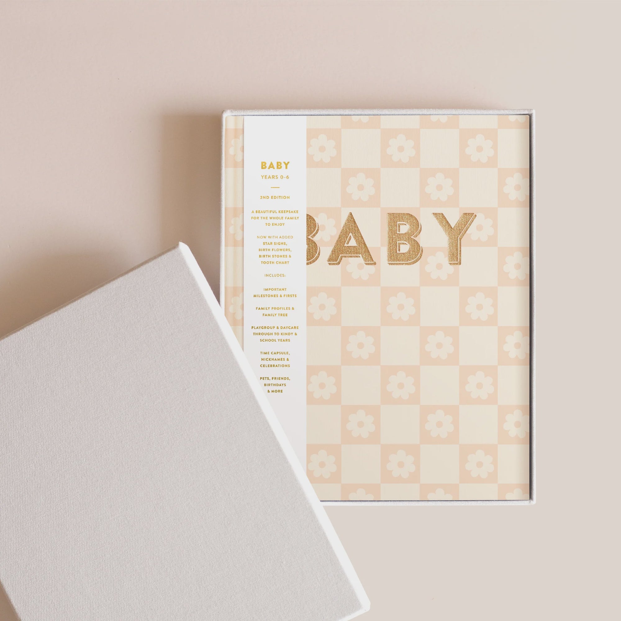 Baby Book Daisy Grid Boxed