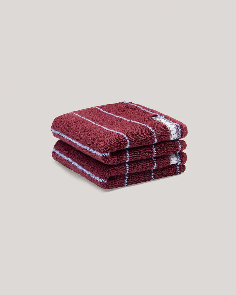2 Pack Face Washer - Plum