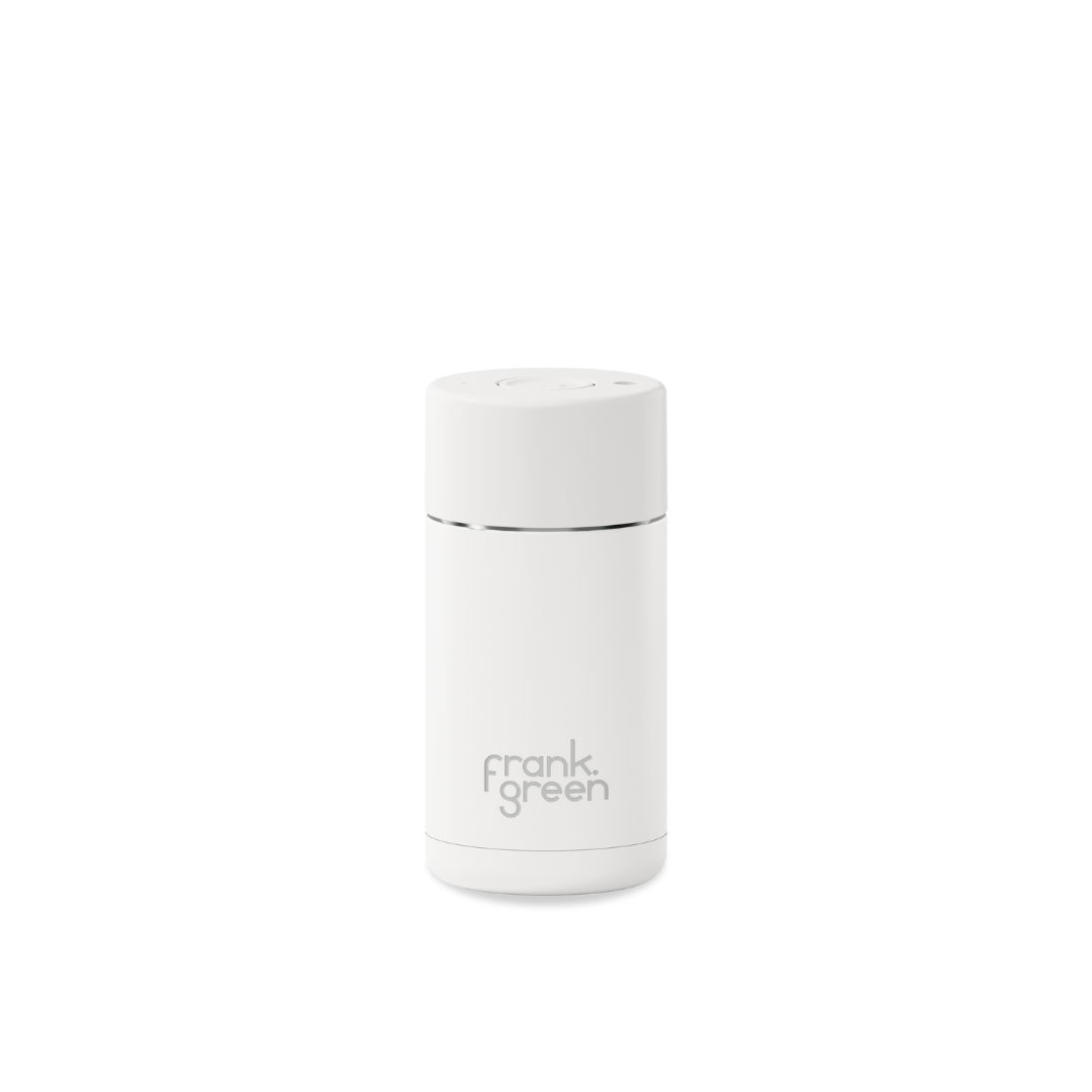 12oz Ceramic Reusable Cup with Push Button
