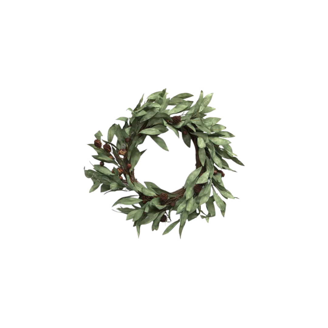 Eucalyptus & Brown Berry Wood Wreath Small