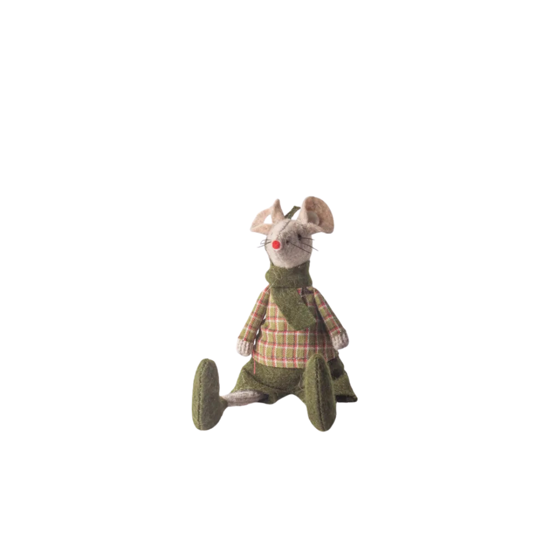 Green Billy Mouse Sitting