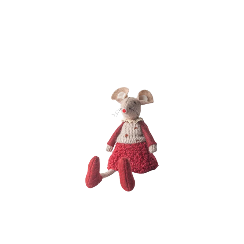 Red Edna Mouse Sitting
