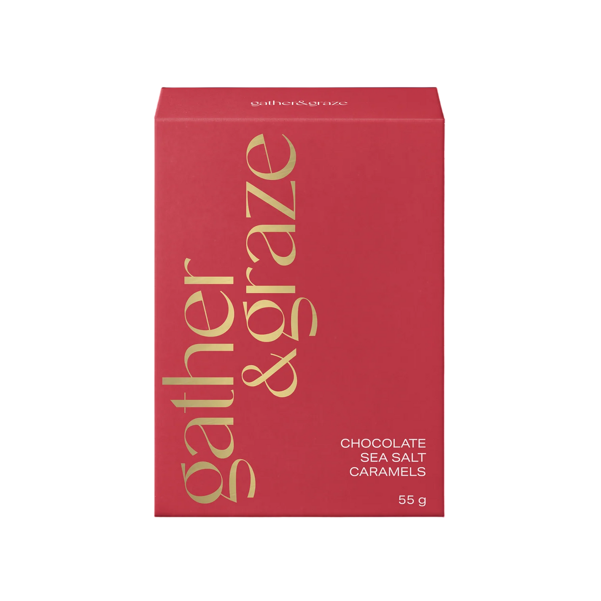 Gather & Graze Chocolate Sea Salt Caramels 55g Red