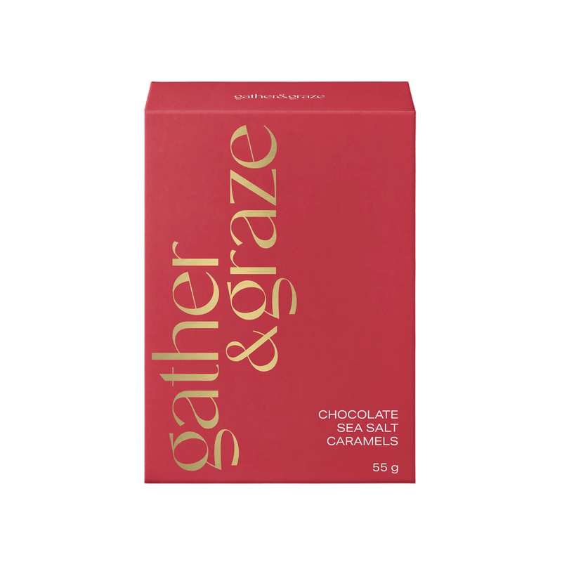 Gather & Graze Chocolate Sea Salt Caramels 55g Red