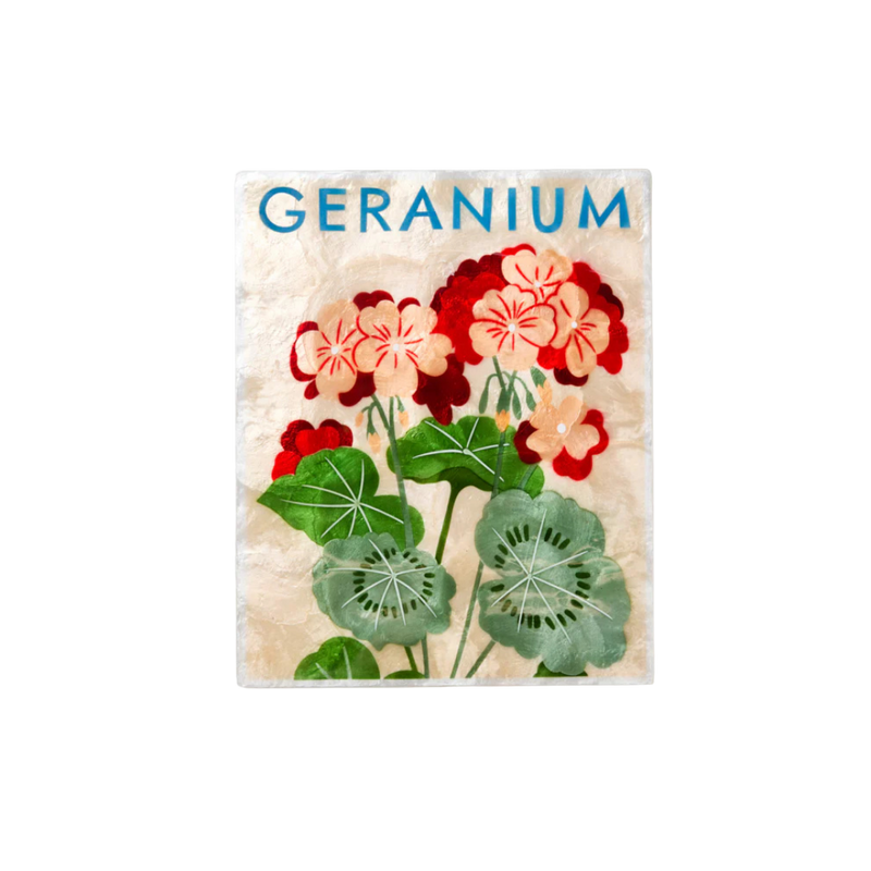 Market Wall Art Geranium
