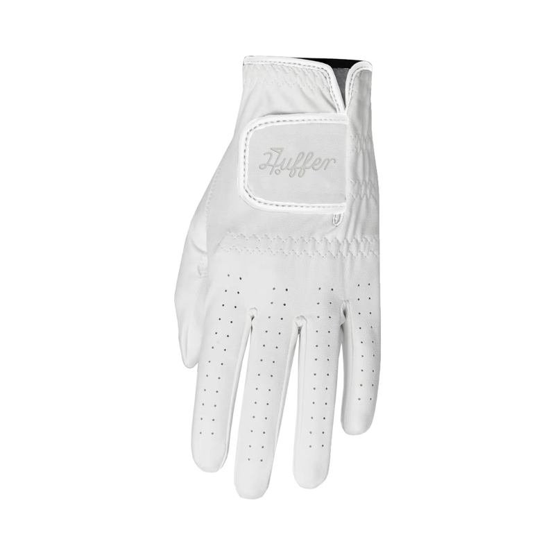 Golf Leather Glove - White