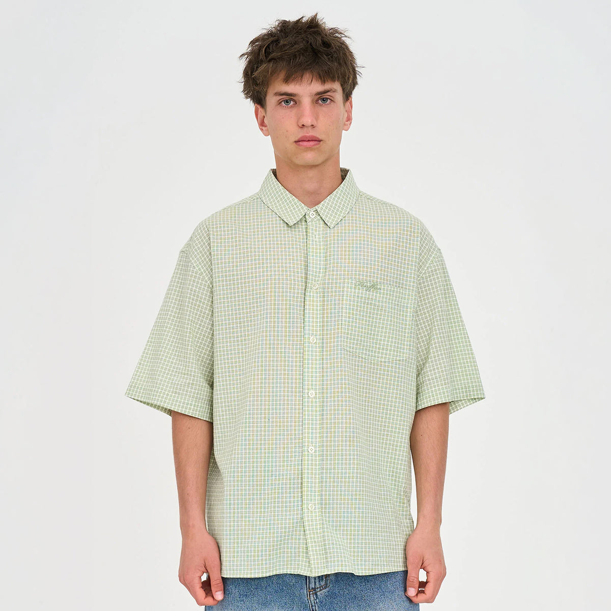Crosby SS Shirt Matcha/Chalk