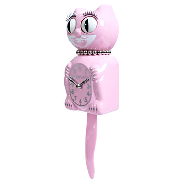 Kitchen Collection - Retro Pink Lady Kit Cat Clock