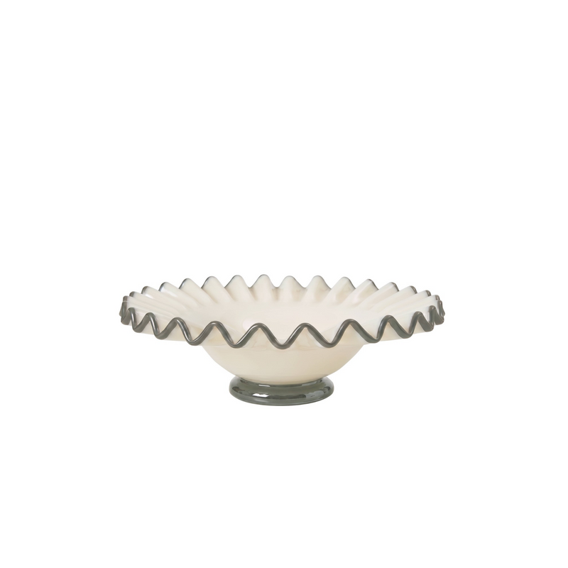 Sigrid Frill Dish Footed Medium
