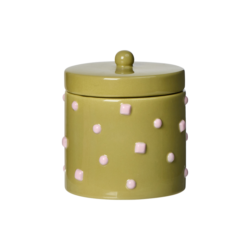 Bejewel Canister Green