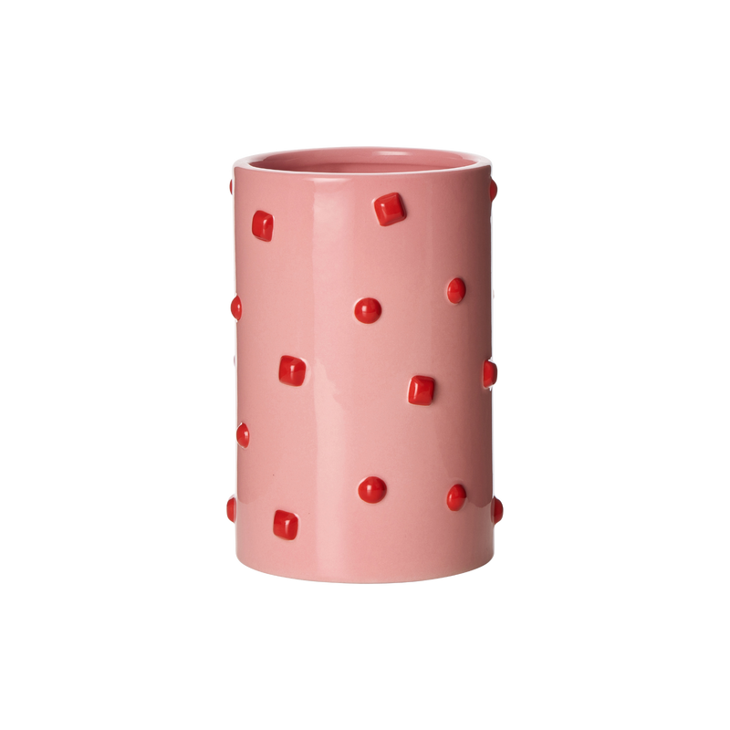 Bejeweled Vase Pink