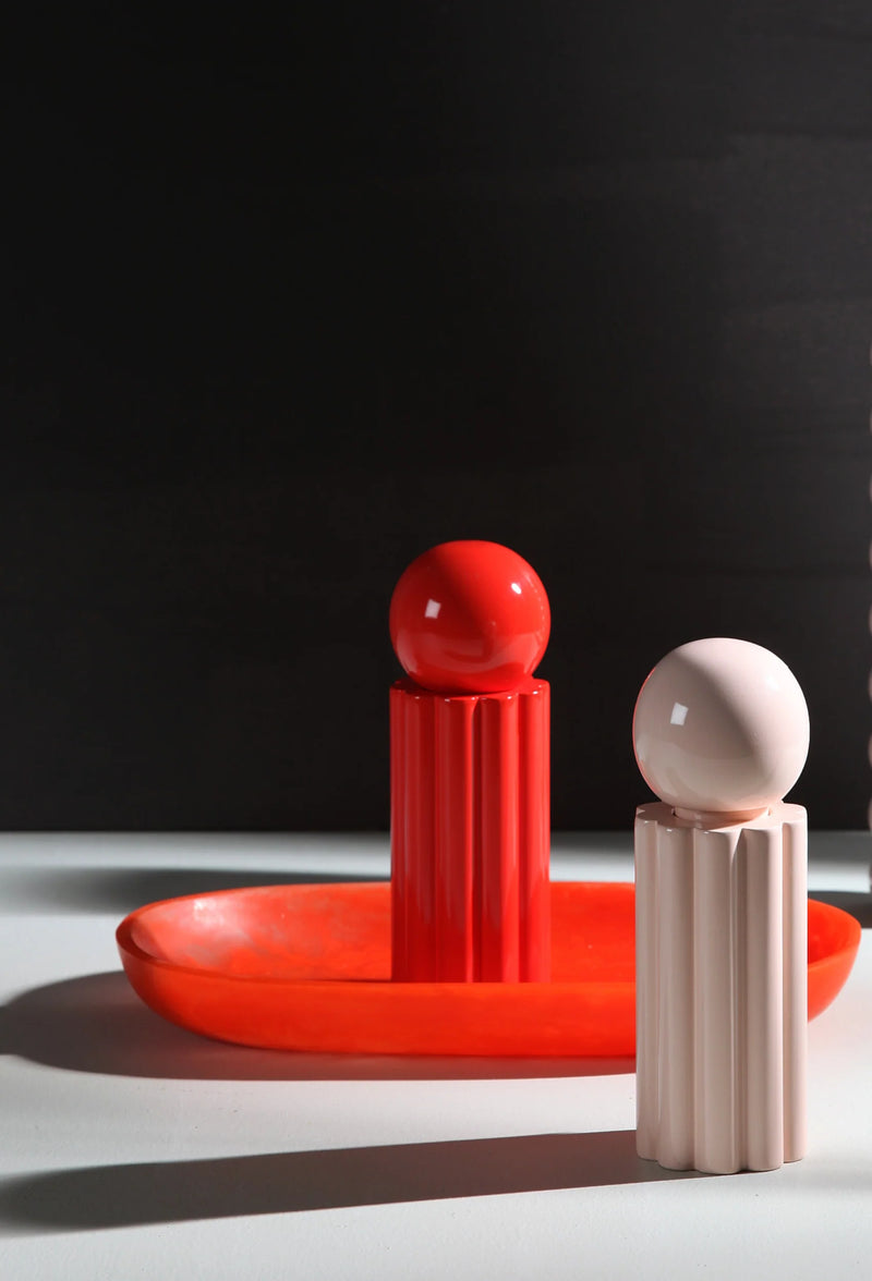 Prato Salt & Pepper Grinder - Tomato