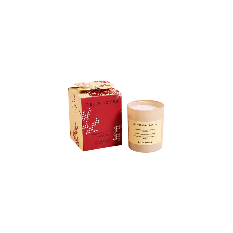 Mini Candle – Kiwi + Coconut Pavlova 95g