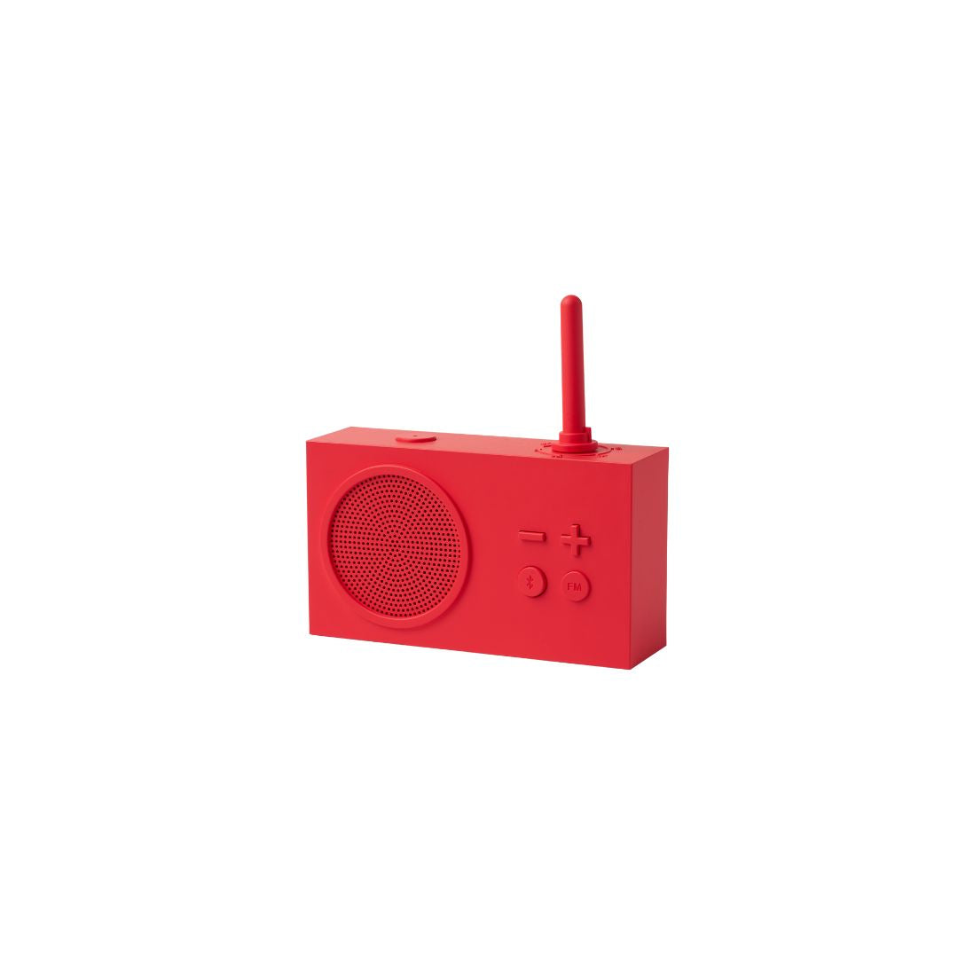 Tykho 3 BT/FM Radio/Speaker Resin Red