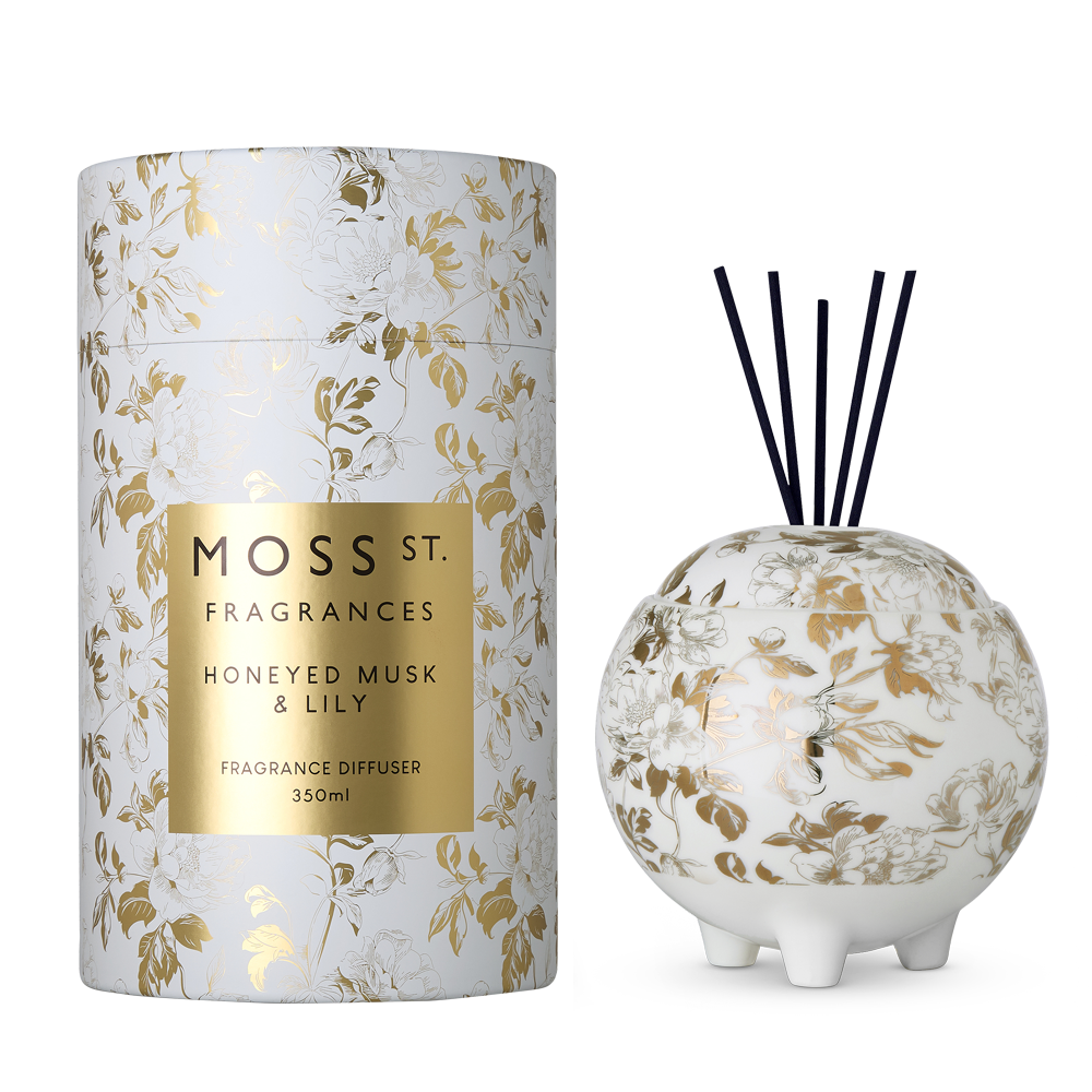 Honeyed Musk & Lily | Moss St. Ceramic Candle 360g