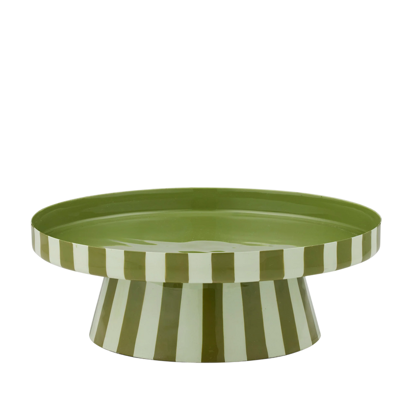 Linear Metal Cake Stand 35x12cm Olive