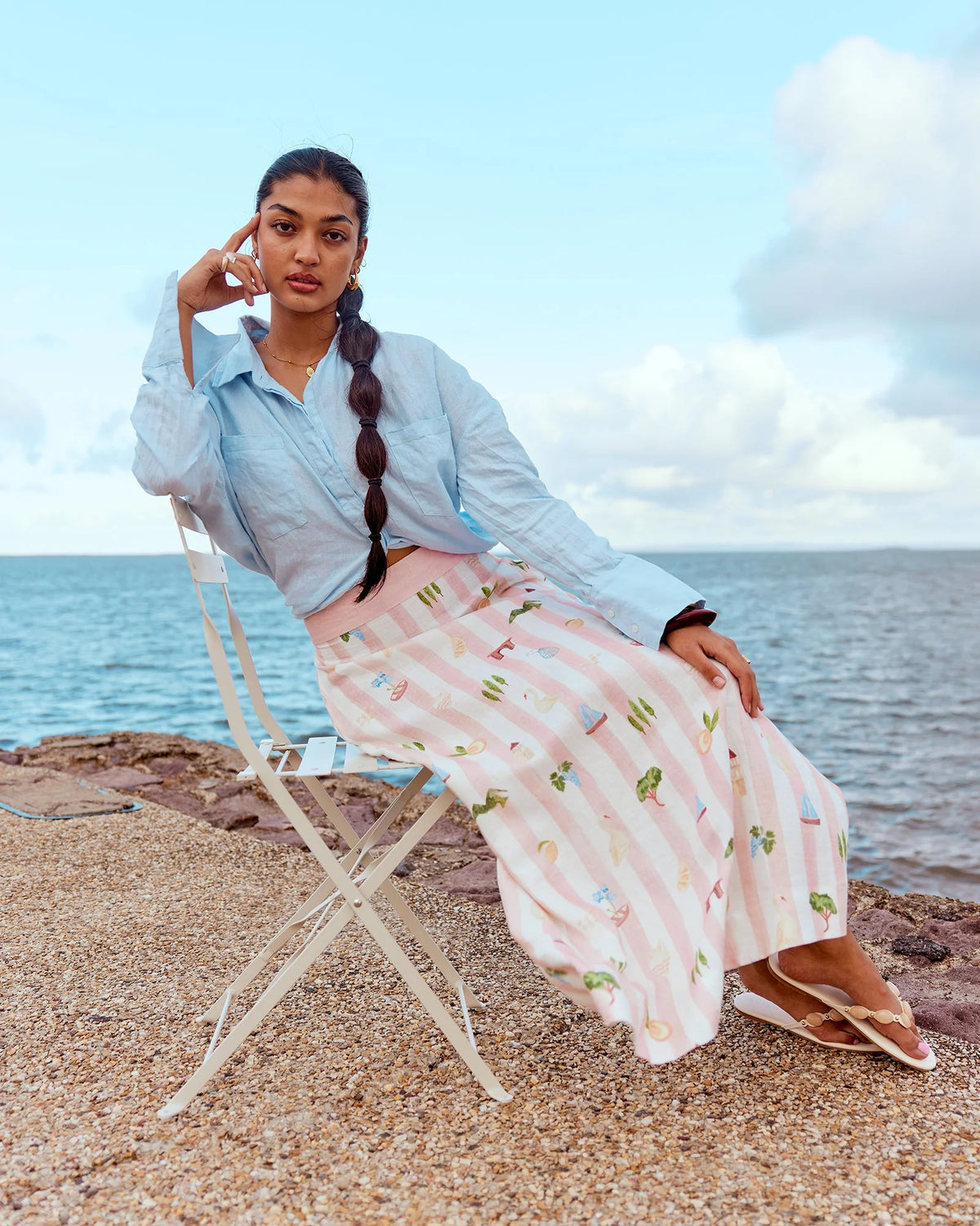 Boat Days Maxi Skirt