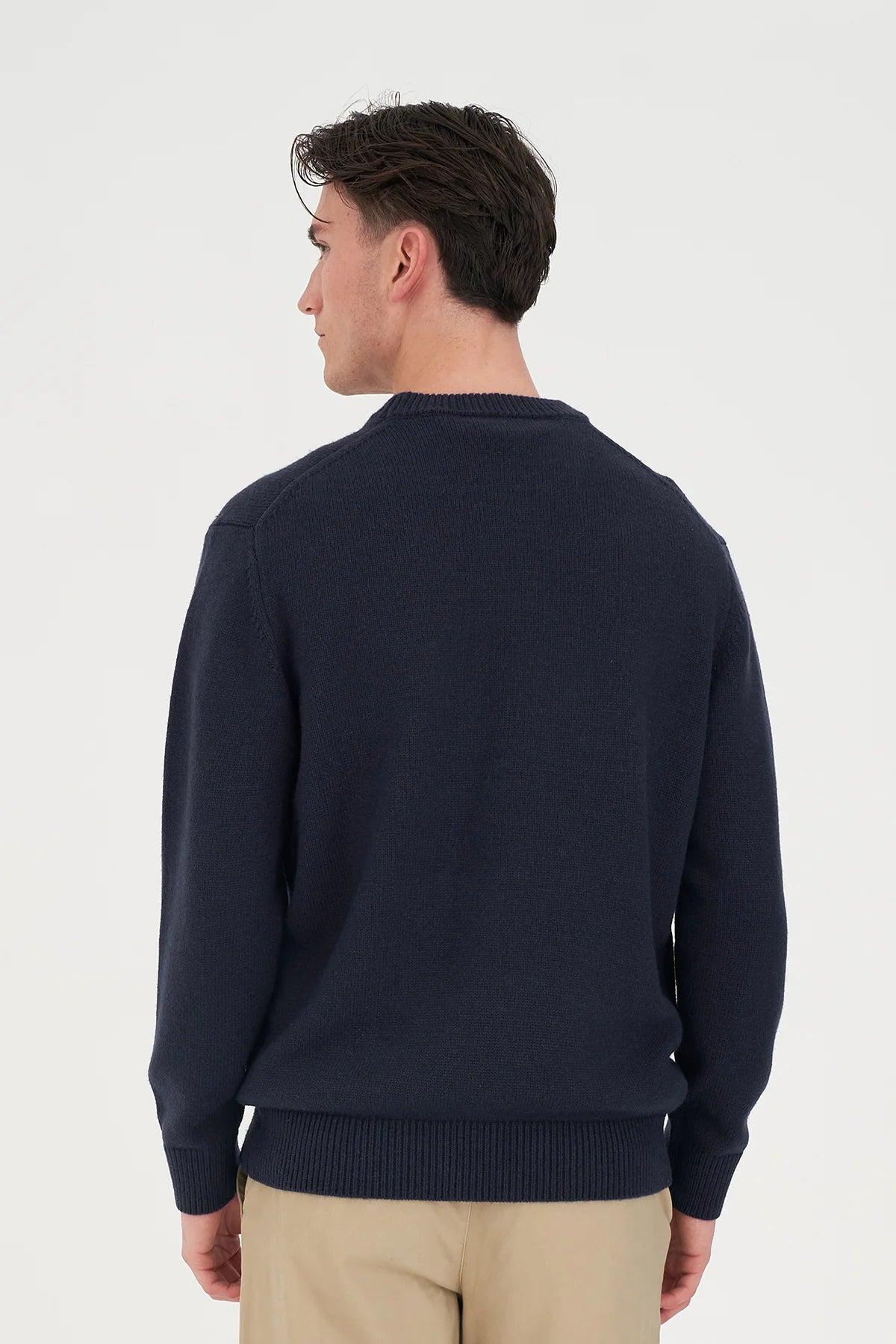 Classic Knit Crew/ 3ball - Navy