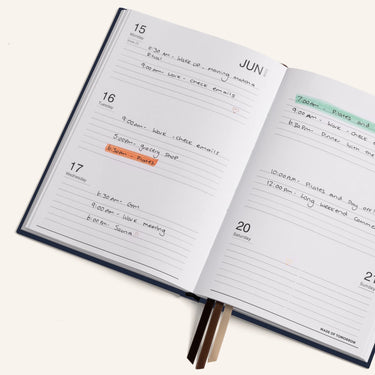 2026 A5 Weekly Diary Classic - Blueberry