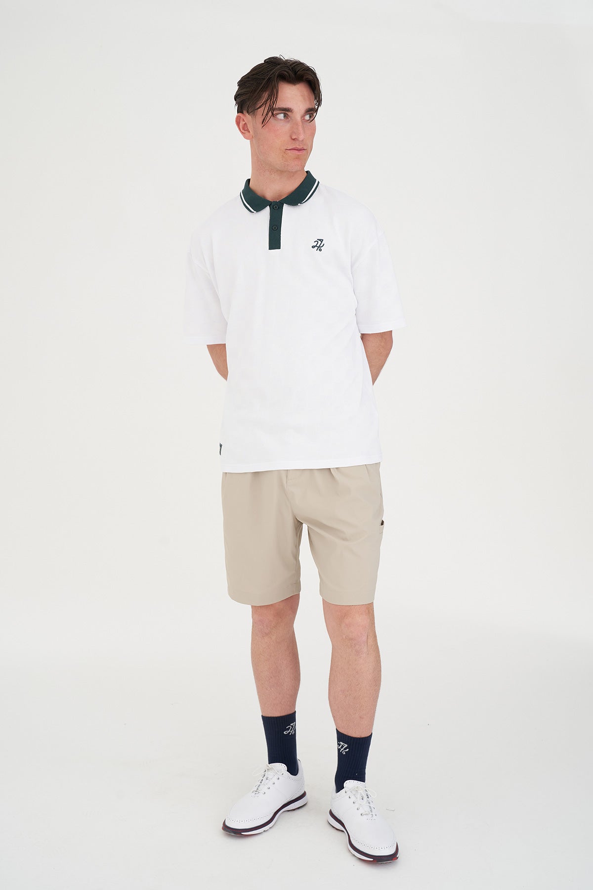 Check Par Polo - White