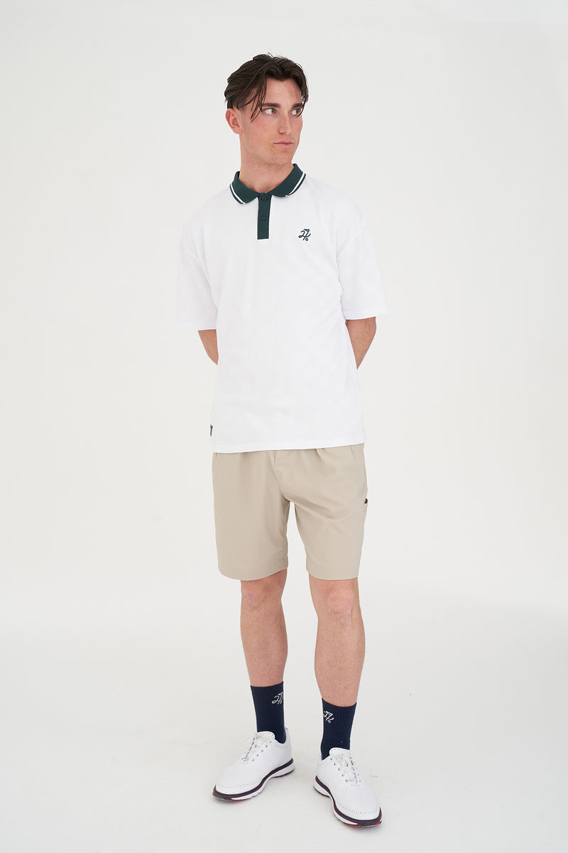 Check Par Polo - White