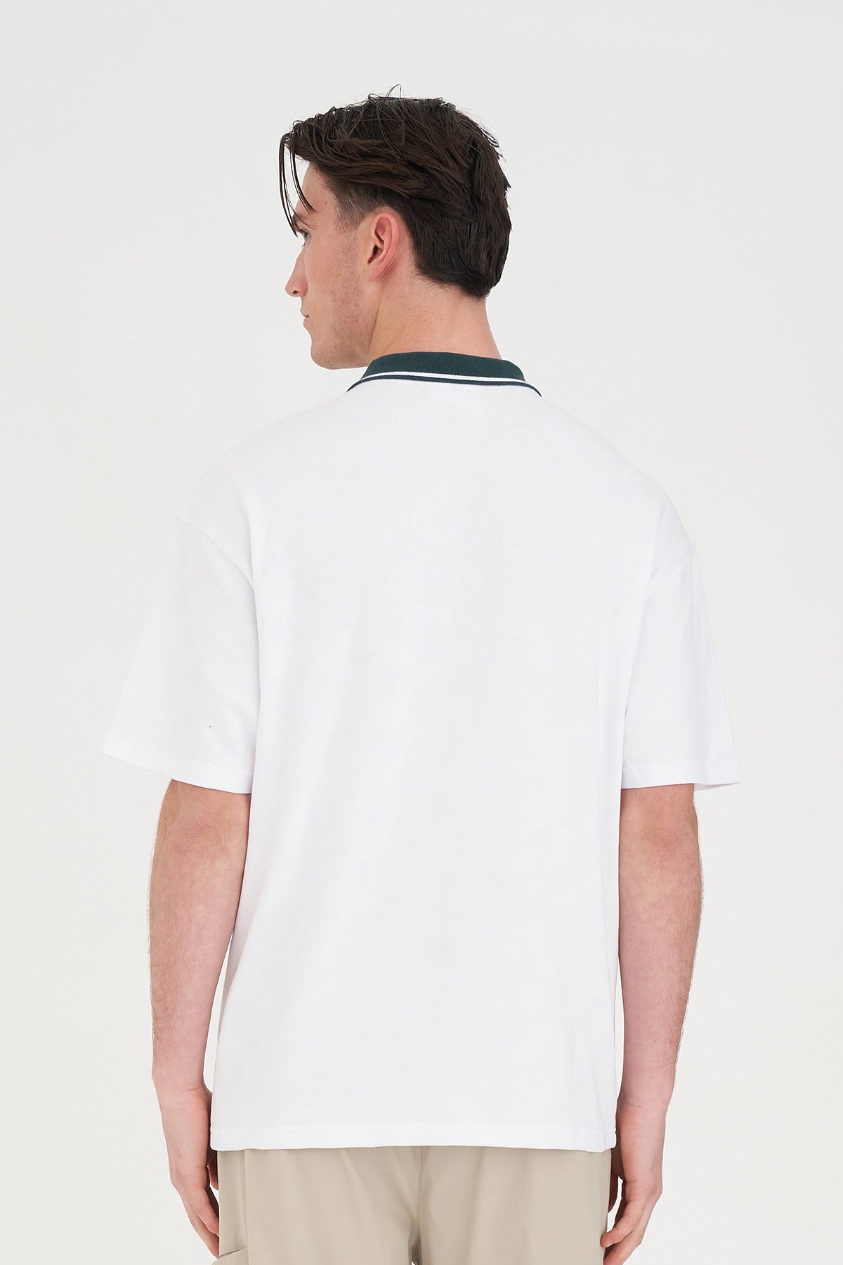 Check Par Polo - White
