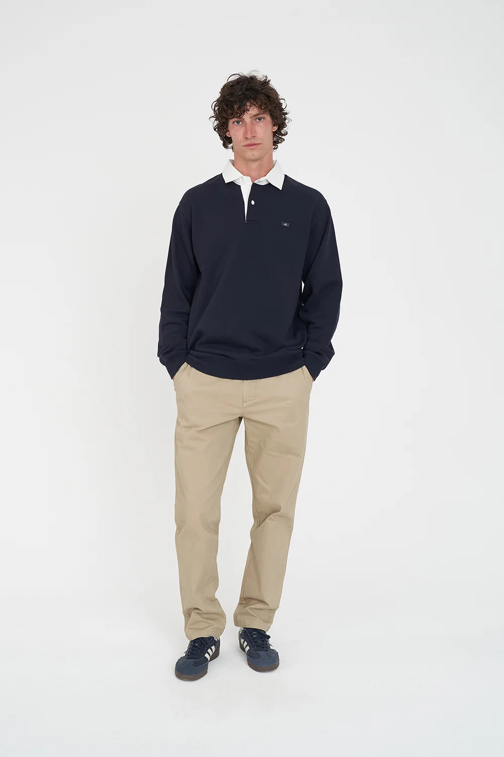 Rugby Fleece Jersey/3ball - Navy