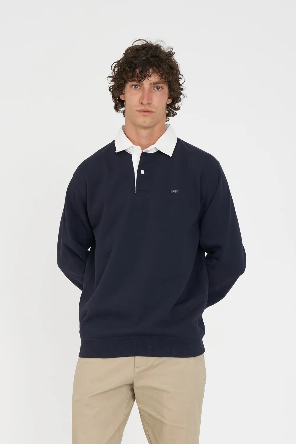 Rugby Fleece Jersey/3ball - Navy