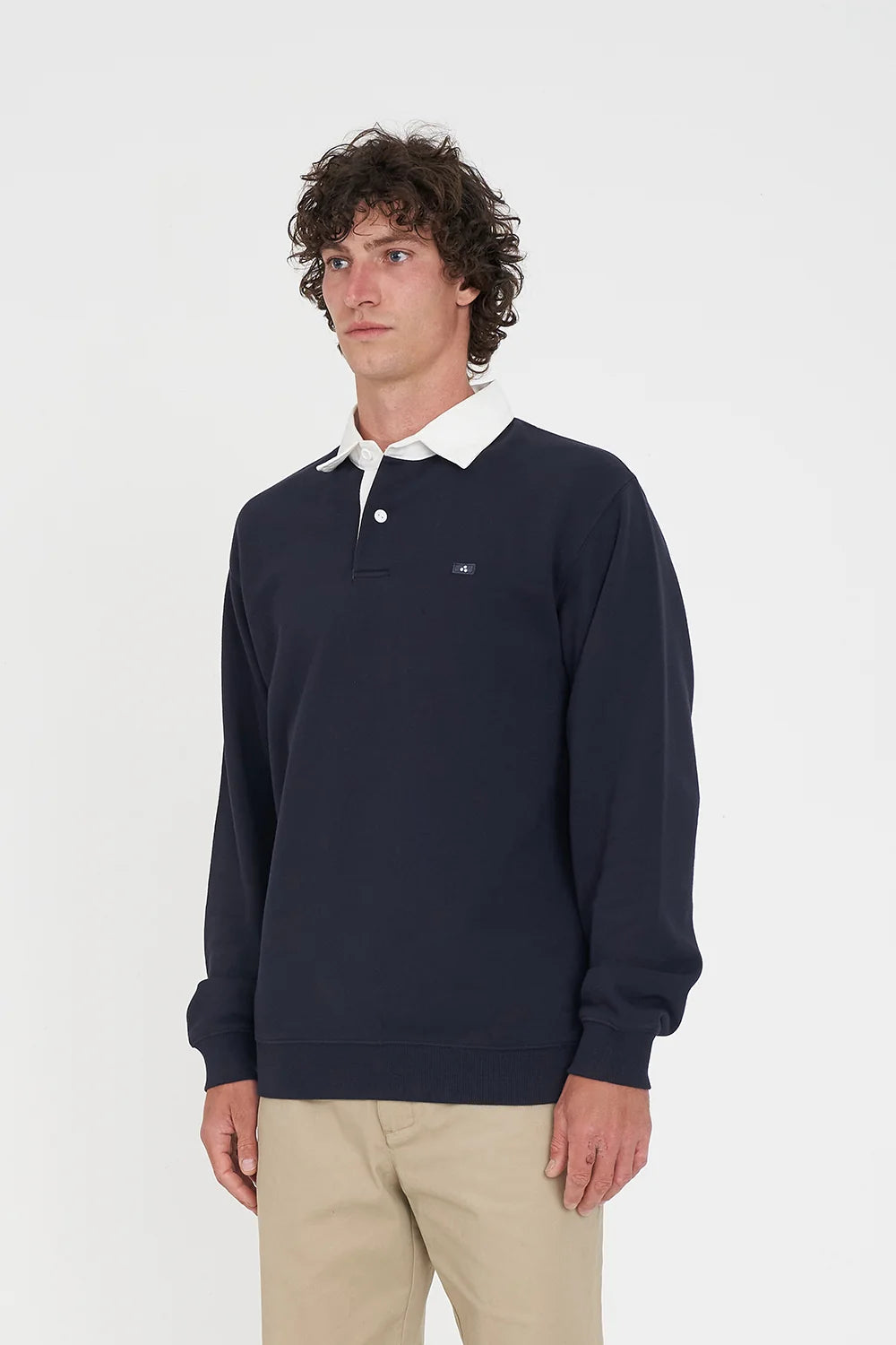 Rugby Fleece Jersey/3ball - Navy