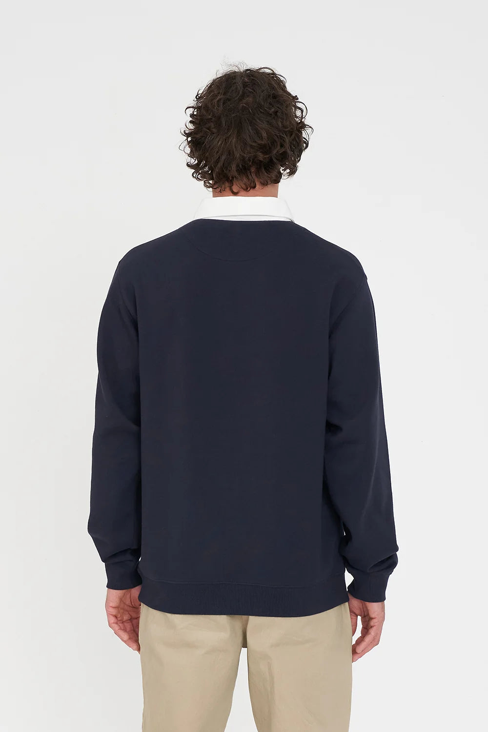 Rugby Fleece Jersey/3ball - Navy