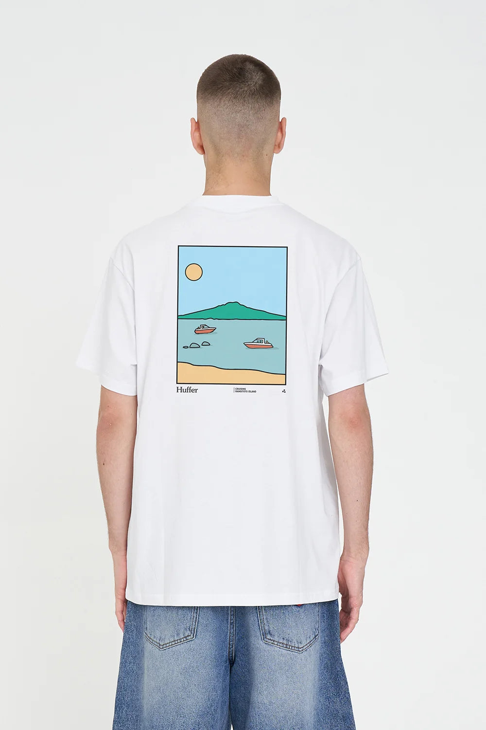 Sup Tee 190/Rangitoto - White