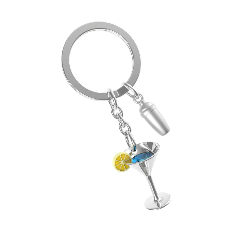 Cocktail with Shaker Keychain