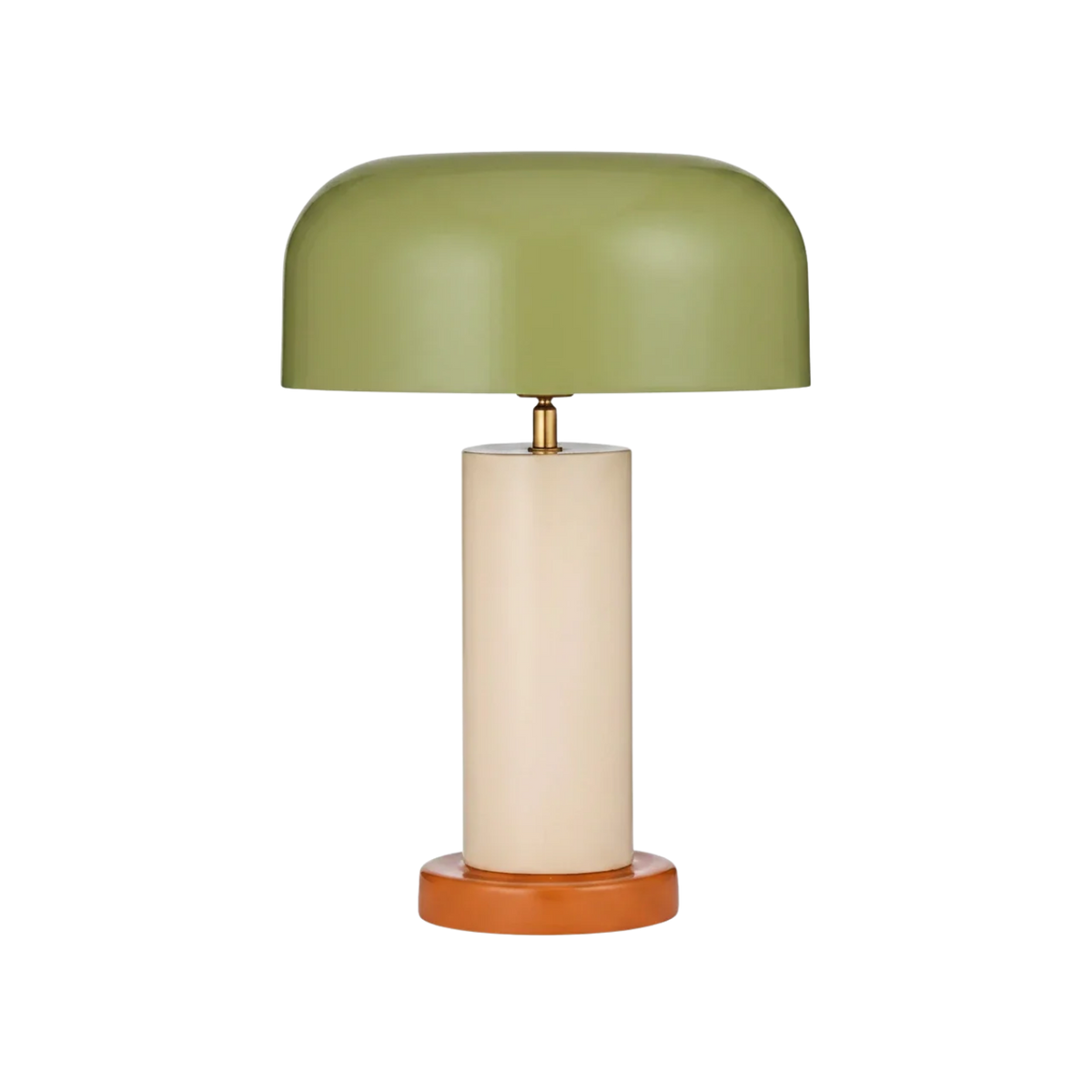 Malo Metal Lamp - Green/Ivory/Orange