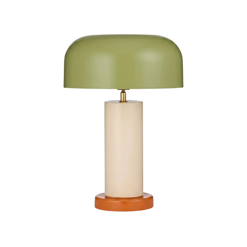 Malo Metal Lamp - Green/Ivory/Orange