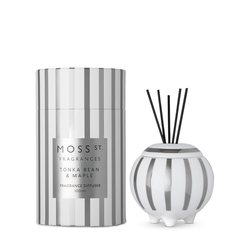 Tonka Bean & Maple | Moss St. Ceramic Diffuser 100ml