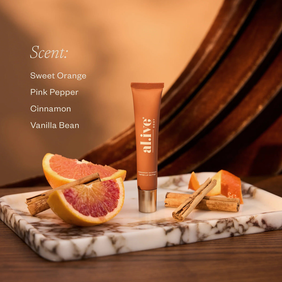 Tinted Lip Butter Ornament - Cinnamon and Citrus
