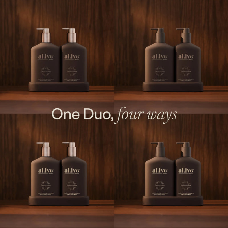 Transformative Wash & Lotion Duo - Vanilla Cream & Tonka Bean