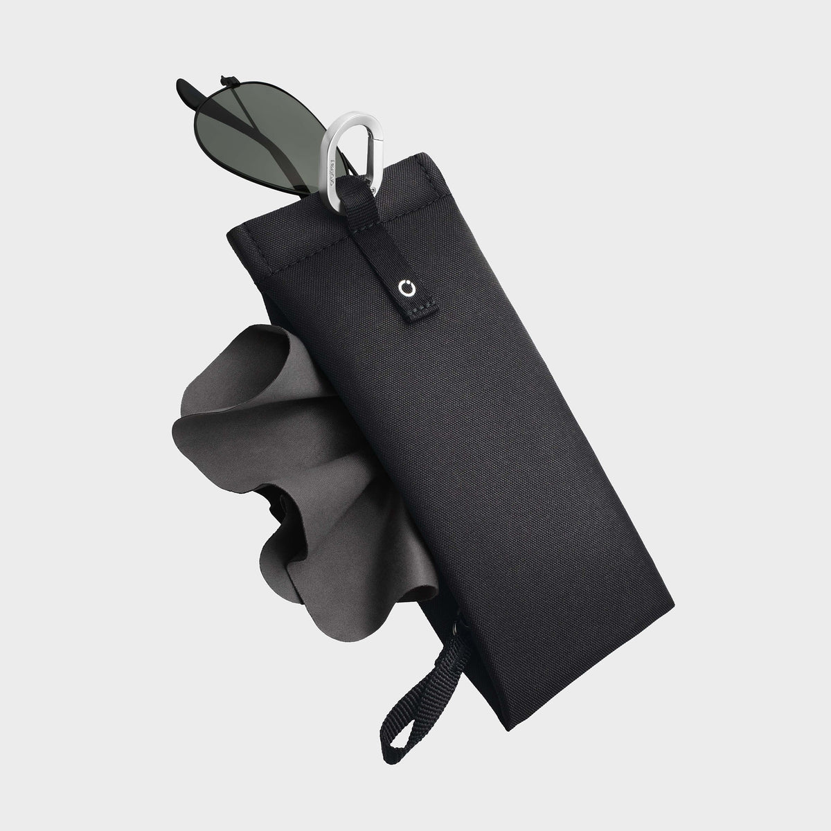 Clip-on Glasses Pouch - Black